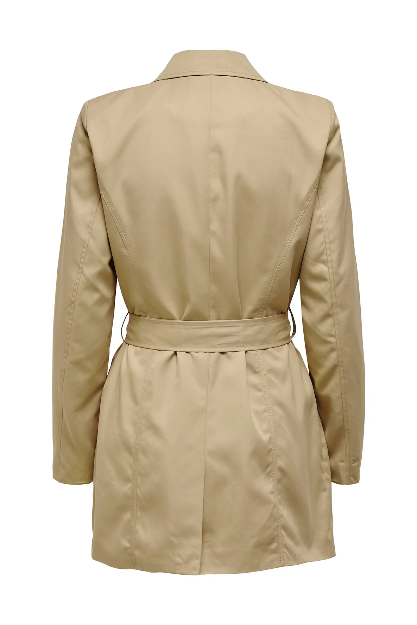 Only Gabardina Clasica Algodon Marron Medio Discount