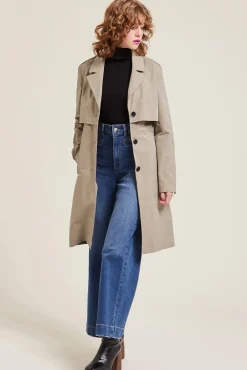 Pimkie Gabardina Con Cinturon Beige Sale