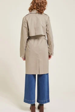 Pimkie Gabardina Con Cinturon Beige Sale