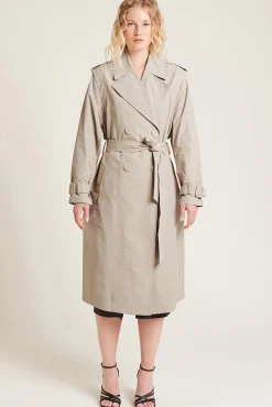 Pimkie Gabardina Larga Beige Medio Online