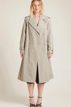 Pimkie Gabardina Larga Beige Medio Online