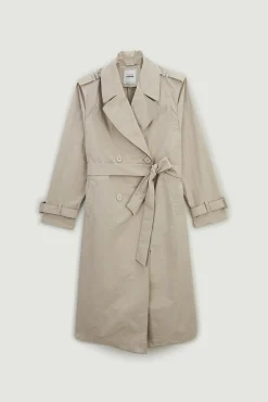 Pimkie Gabardina Larga Beige Medio Online