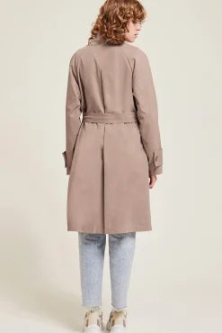 Pimkie Gabardina Recta Marron Sale