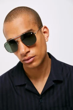 * Gafas De Sol Estilo Aviador Gris Medio New