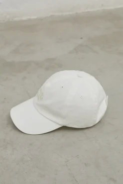 Dash and Stars Gorra Blanca Logo Bordado Beige Sale