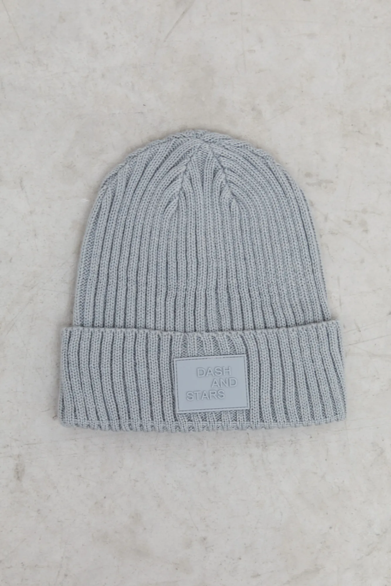 Dash and Stars Gorro Tricot Logo Gris Discount
