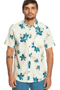 Quiksilver Holidazed - Camisa De Manga Corta Para Hombre Marfil Best
