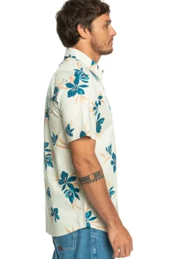 Quiksilver Holidazed - Camisa De Manga Corta Para Hombre Marfil Best