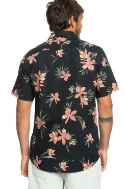Quiksilver Holidazed - Camisa De Manga Corta Para Hombre Negro