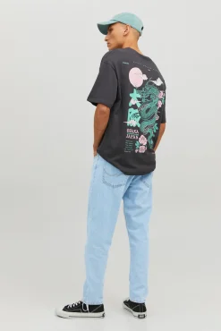 Jack & Jones Jeans Frank Azul Claro Cropped Azul Medio Hot