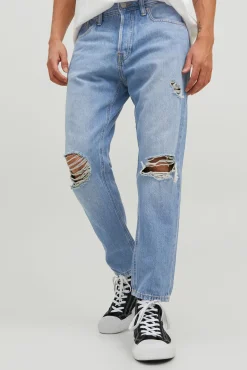 Jack & Jones Jeans Frank Azul Cropped Azul Medio Discount