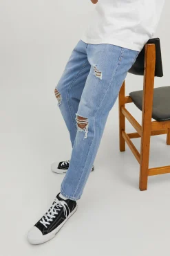 Jack & Jones Jeans Frank Azul Cropped Azul Medio Discount