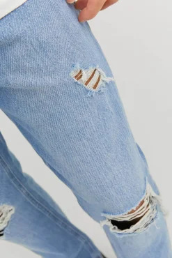 Jack & Jones Jeans Frank Azul Cropped Azul Medio Discount