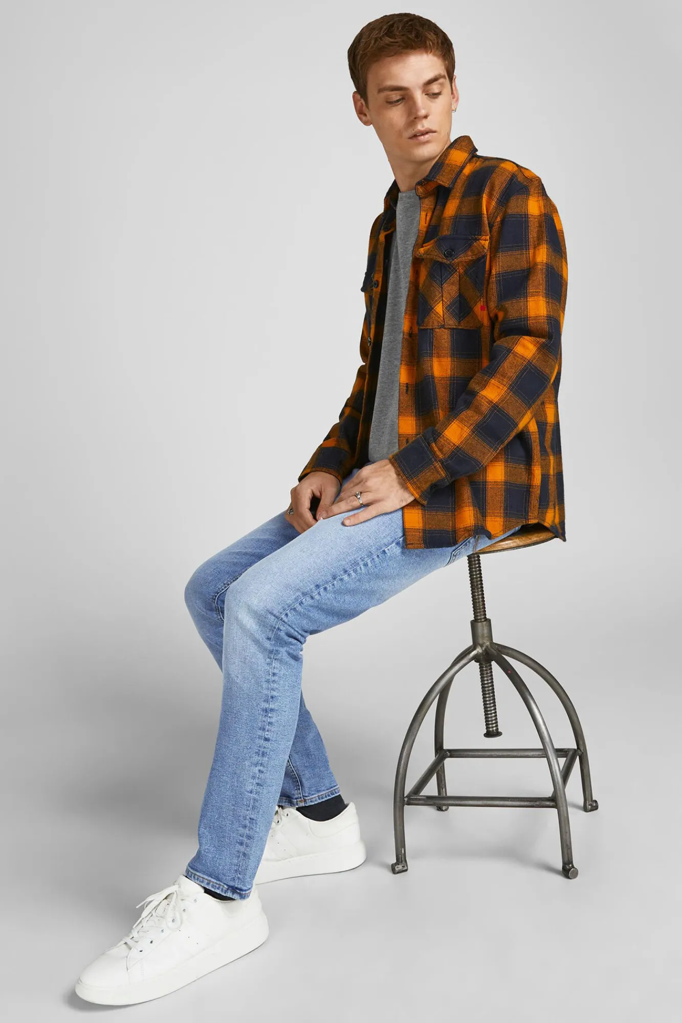 Jack & Jones Jeans Glenn Slim Azul Medio Online