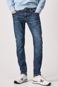 Pepe Jeans Jeans Hatch De Corte Ajustado Y Cintura Baja Azul Sale