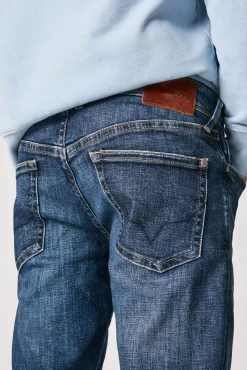 Pepe Jeans Jeans Hatch De Corte Ajustado Y Cintura Baja Azul Sale