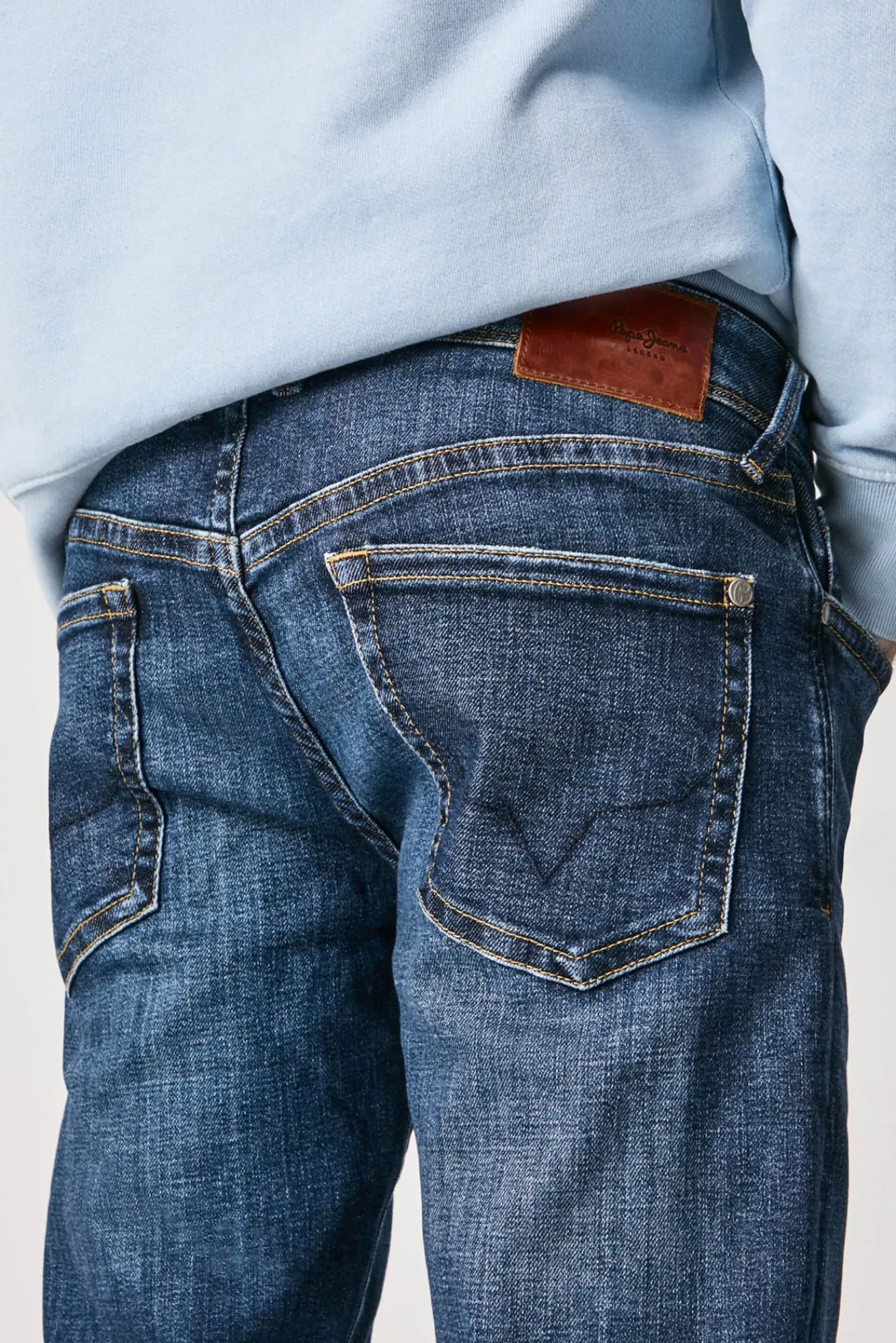 Pepe Jeans Jeans Hatch De Corte Ajustado Y Cintura Baja Azul Sale