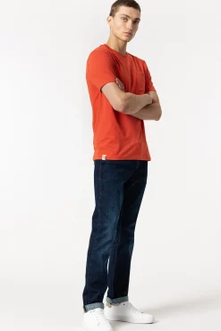 Tiffosi Jeans Leo Comfort Fit Con Cinturon Azul Oscuro Best