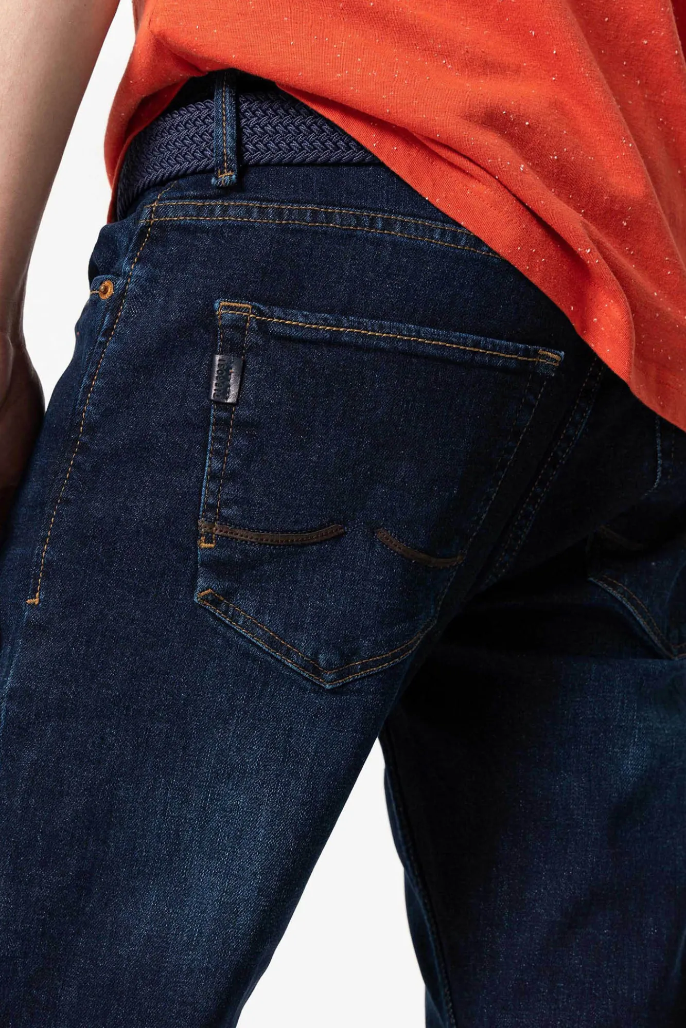 Tiffosi Jeans Leo Comfort Fit Con Cinturon Azul Oscuro Best