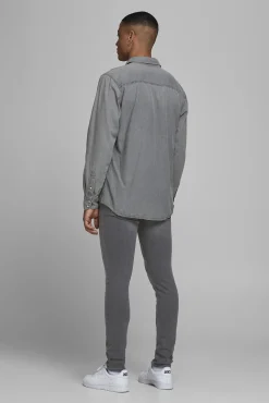 Jack & Jones Jeans Liam Skinny Fit Gris Medio