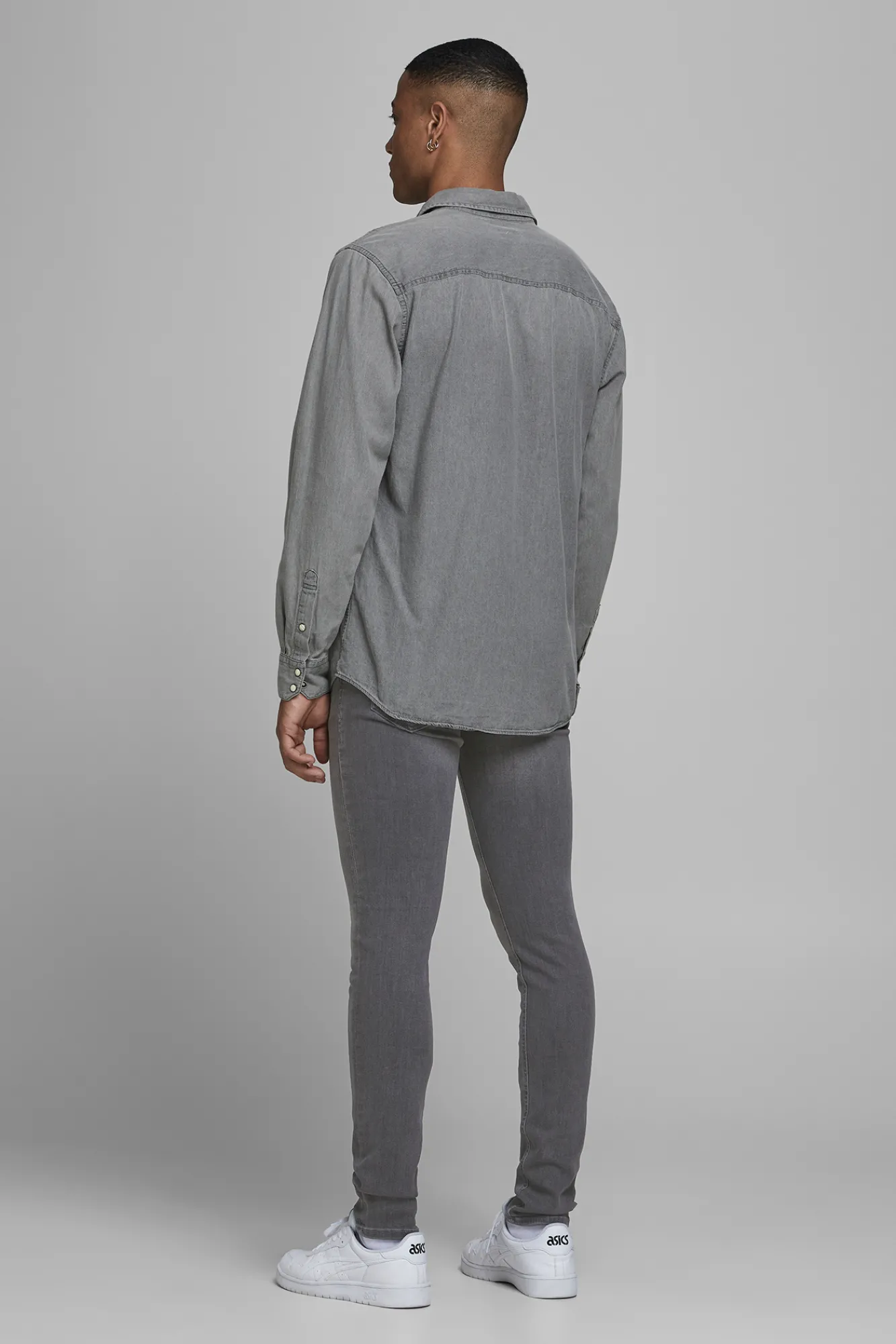 Jack & Jones Jeans Liam Skinny Fit Gris Medio