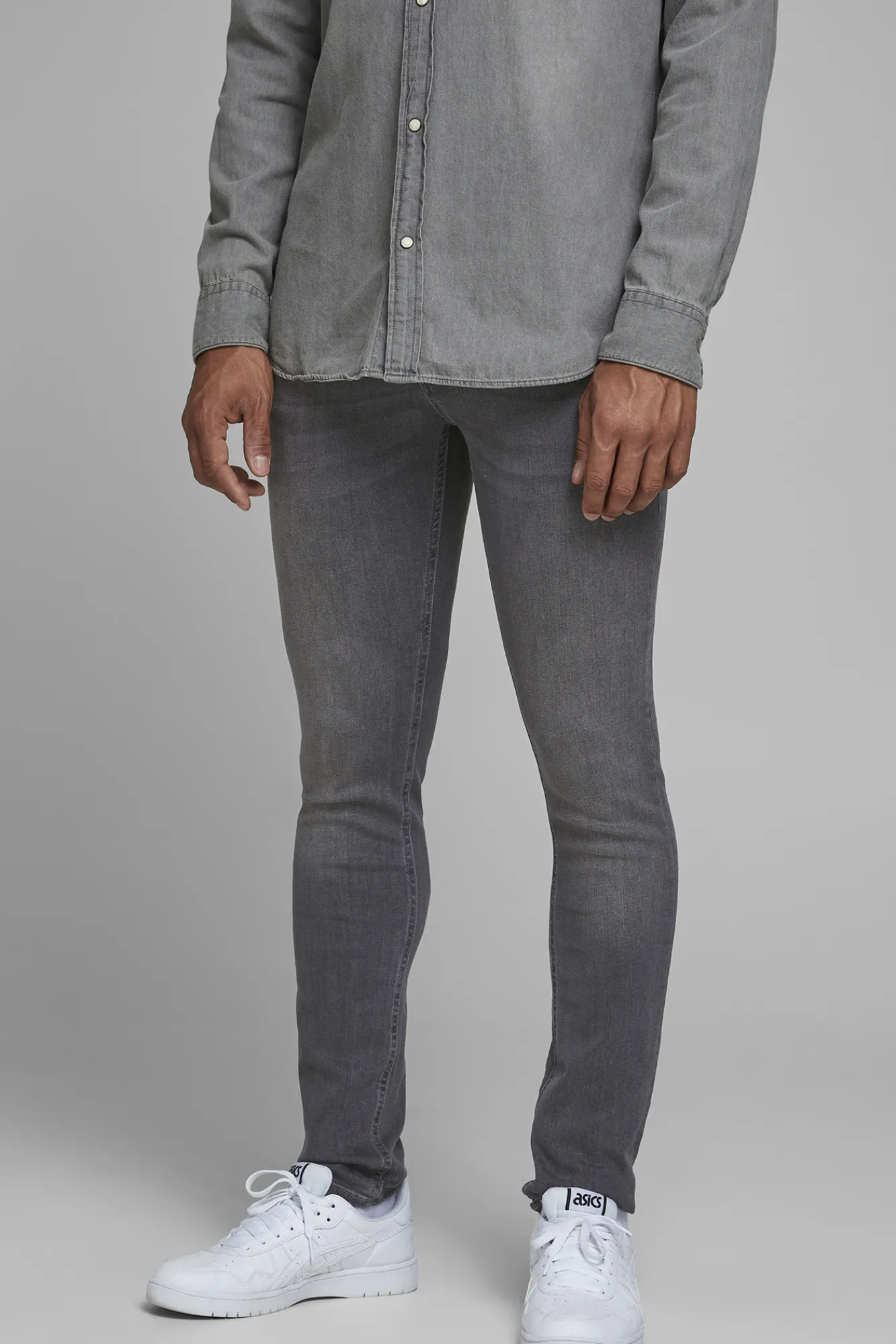Jack & Jones Jeans Liam Skinny Fit Gris Medio
