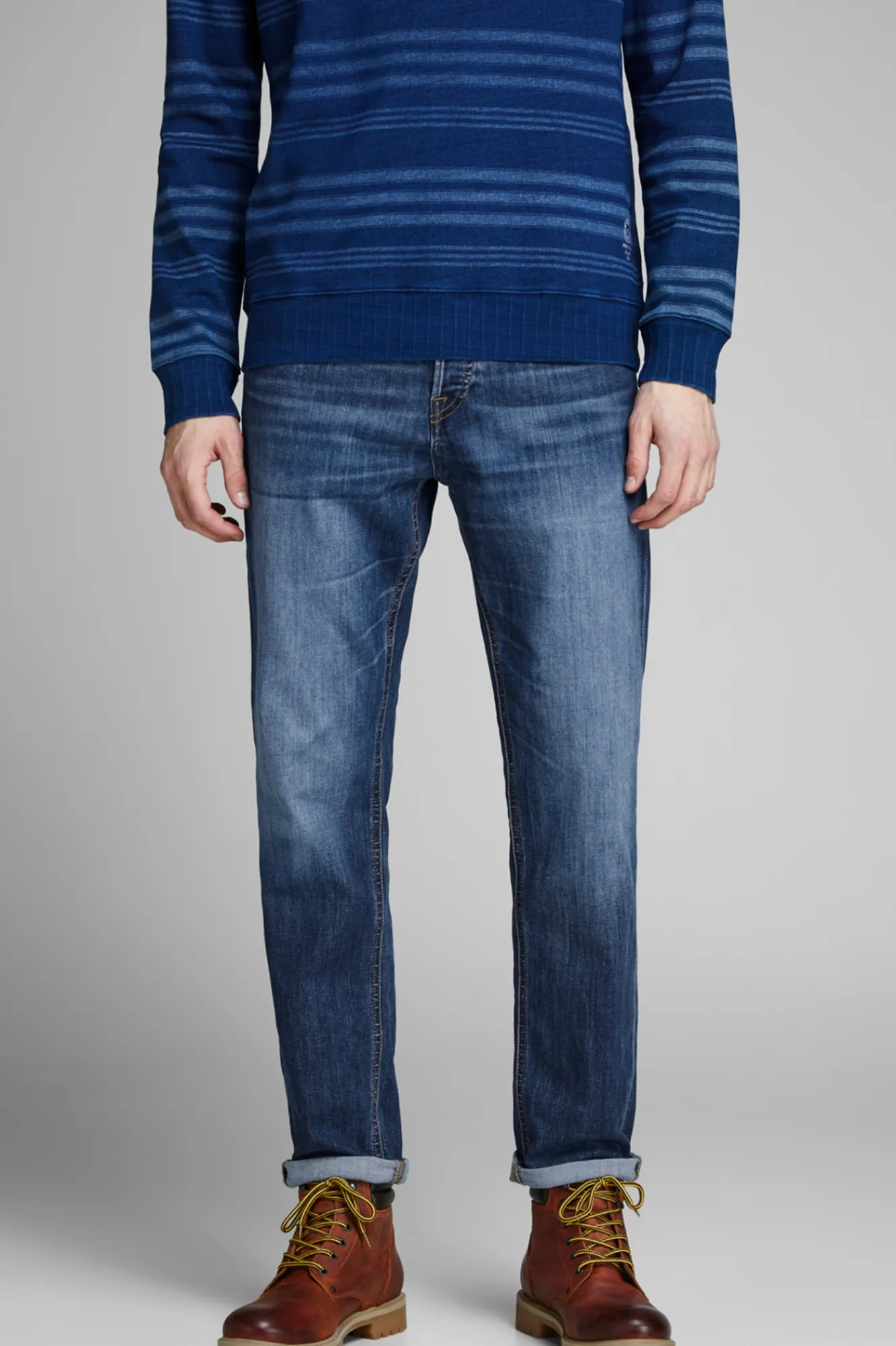 Jack & Jones Jeans Mike Skinny Fit Azul Medio Online