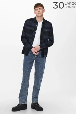 Only & Sons Jeans Regular Azul Medio Online