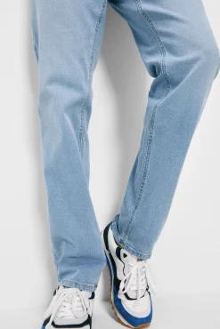 * Jeans Regular Lavado Claro Azul Indigo Hot