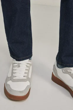 * Jeans Regular Lavado Desencolado Navy Outlet