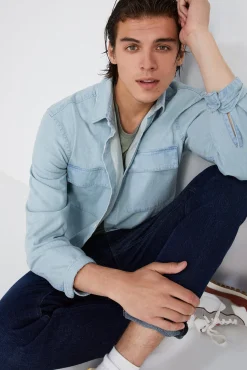* Jeans Regular Lavado Oscuro Azul Oscuro Outlet
