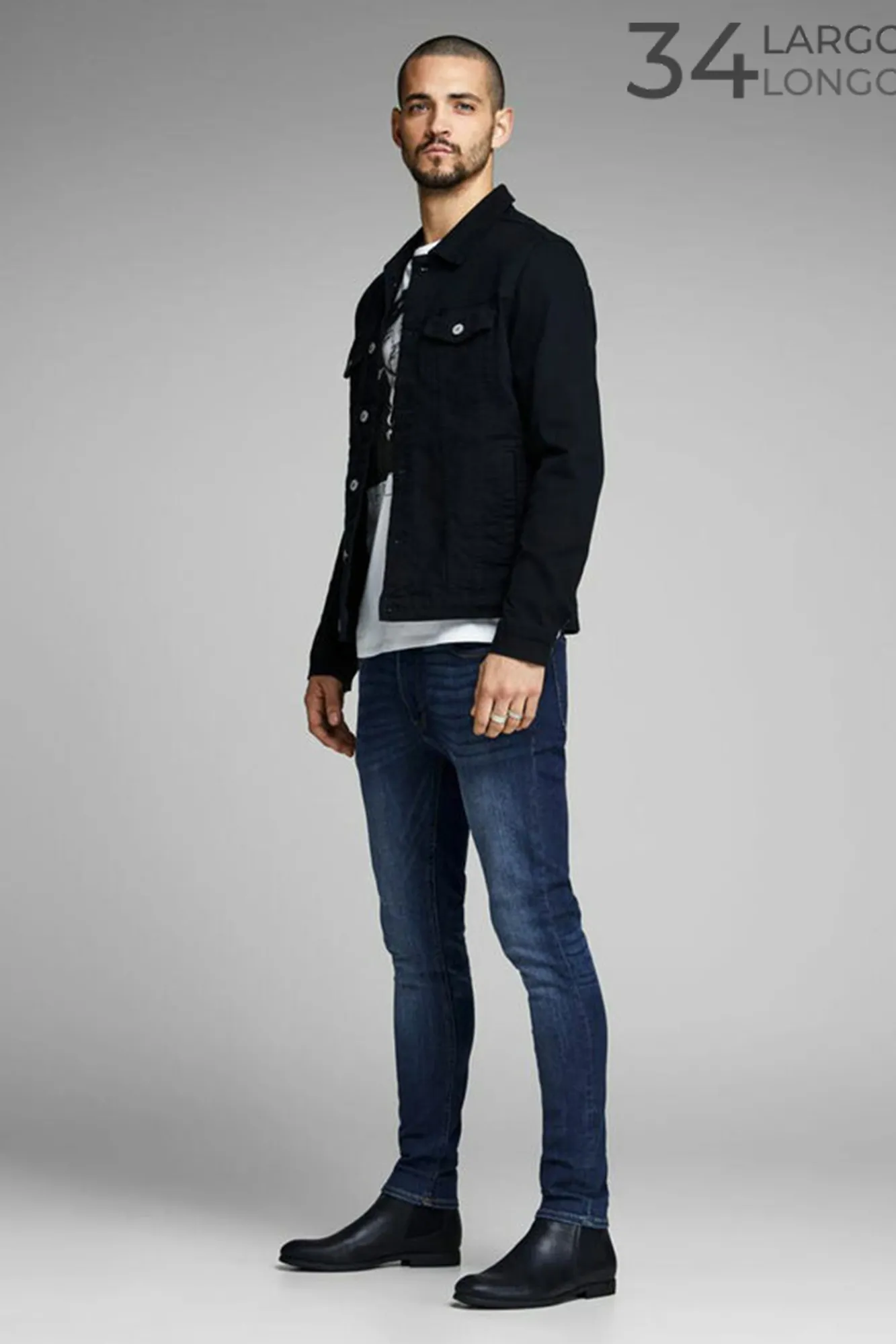 Jack & Jones Jeans Skinny Fit Azul Medio Sale