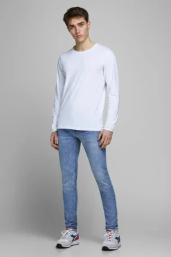 Jack & Jones Jeans Skinny Fit Azul Medio Clearance