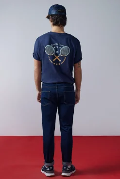 * Jeans Skinny Lavado Desencolado Navy Online