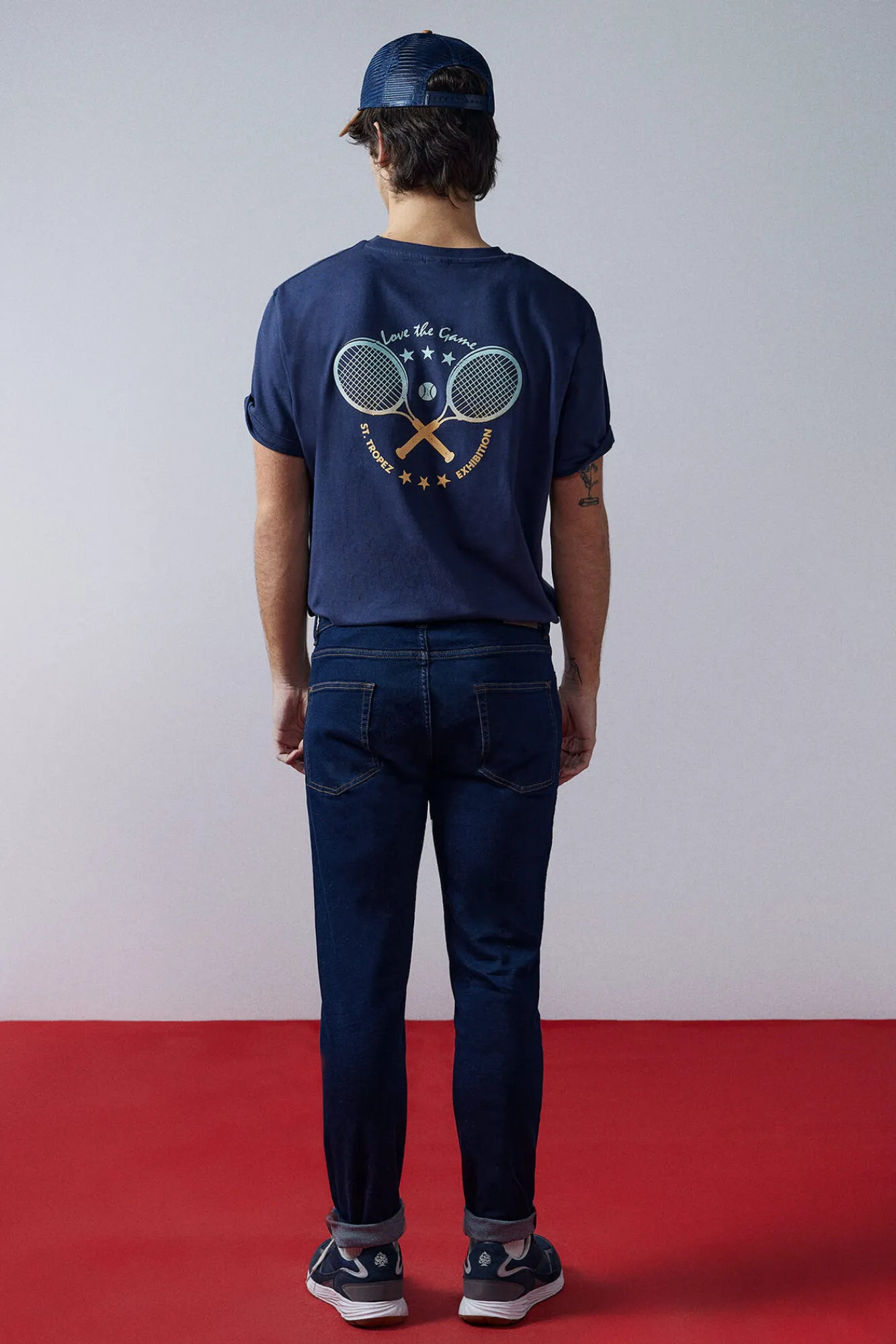 * Jeans Skinny Lavado Desencolado Navy Online