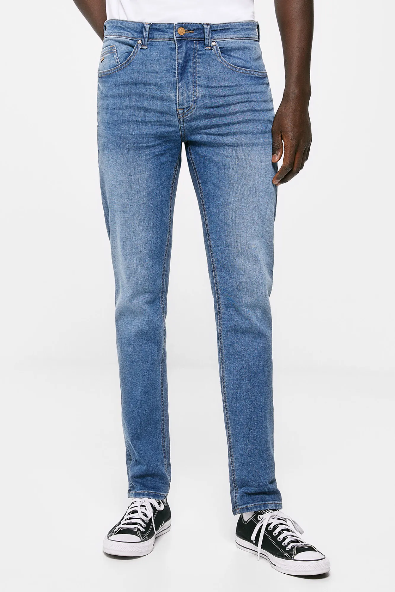 * Jeans Skinny Lavado Medio Azul Medio Outlet