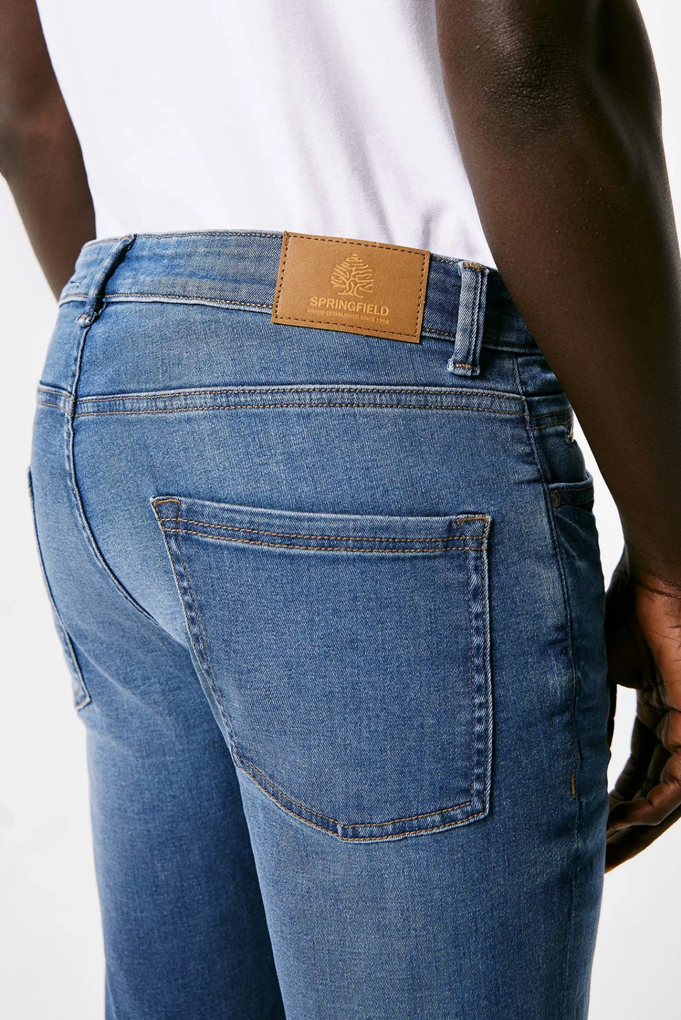 * Jeans Skinny Lavado Medio Azul Medio Outlet