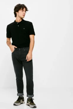 * Jeans Skinny Negro Lavado Gris Oscuro Online