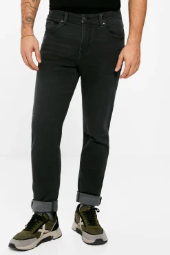* Jeans Skinny Negro Lavado Gris Oscuro Online