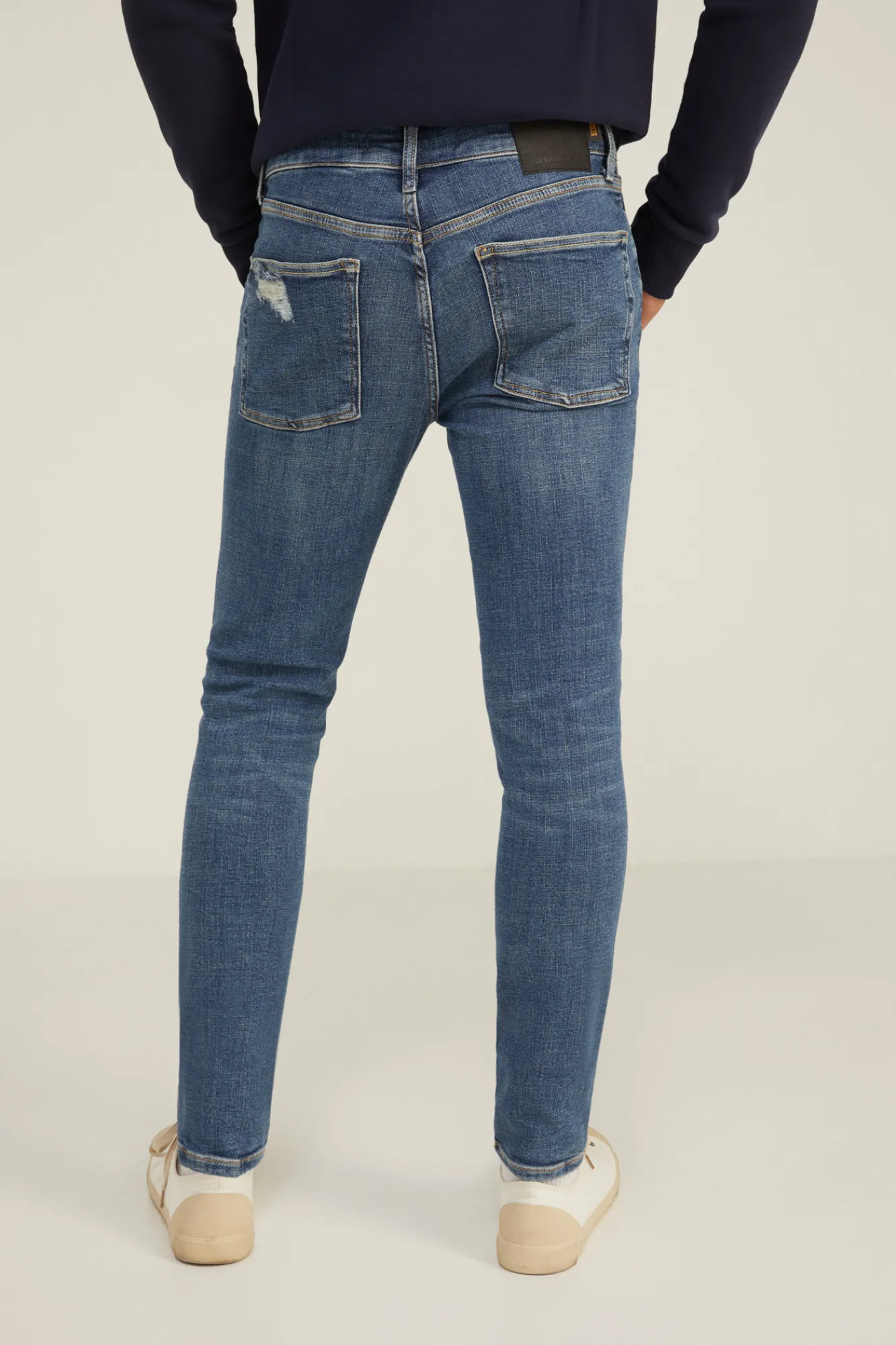 Superdry Jeans Skinny Vintage Azul Medio Clearance