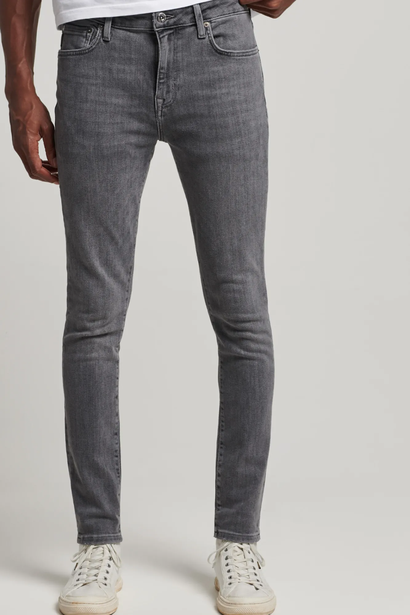 Superdry Jeans Skinny Vintage Gris Medio Best