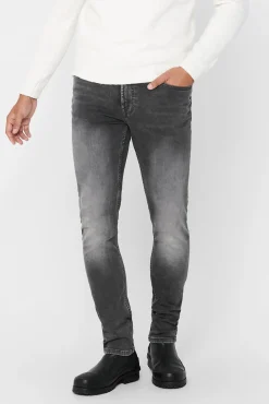Only & Sons Jeans Slim Gris Medio Hot