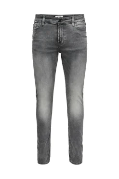 Only & Sons Jeans Slim Gris Medio Hot
