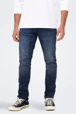 Only & Sons Jeans Slim Fit Azul Medio Discount