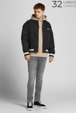 Jack & Jones Jeans Slim Fit Gris Medio Discount