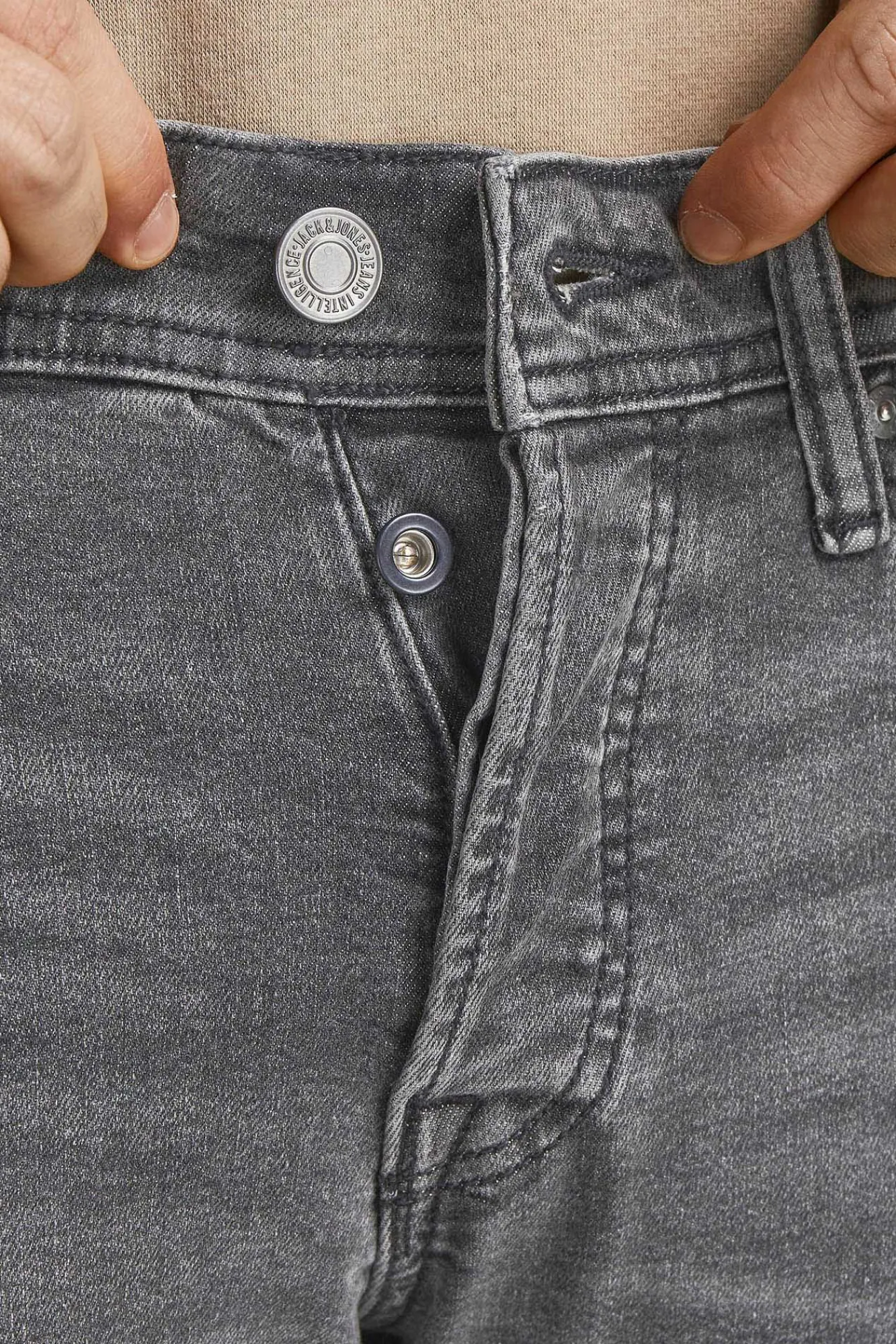 Jack & Jones Jeans Slim Fit Gris Medio Discount