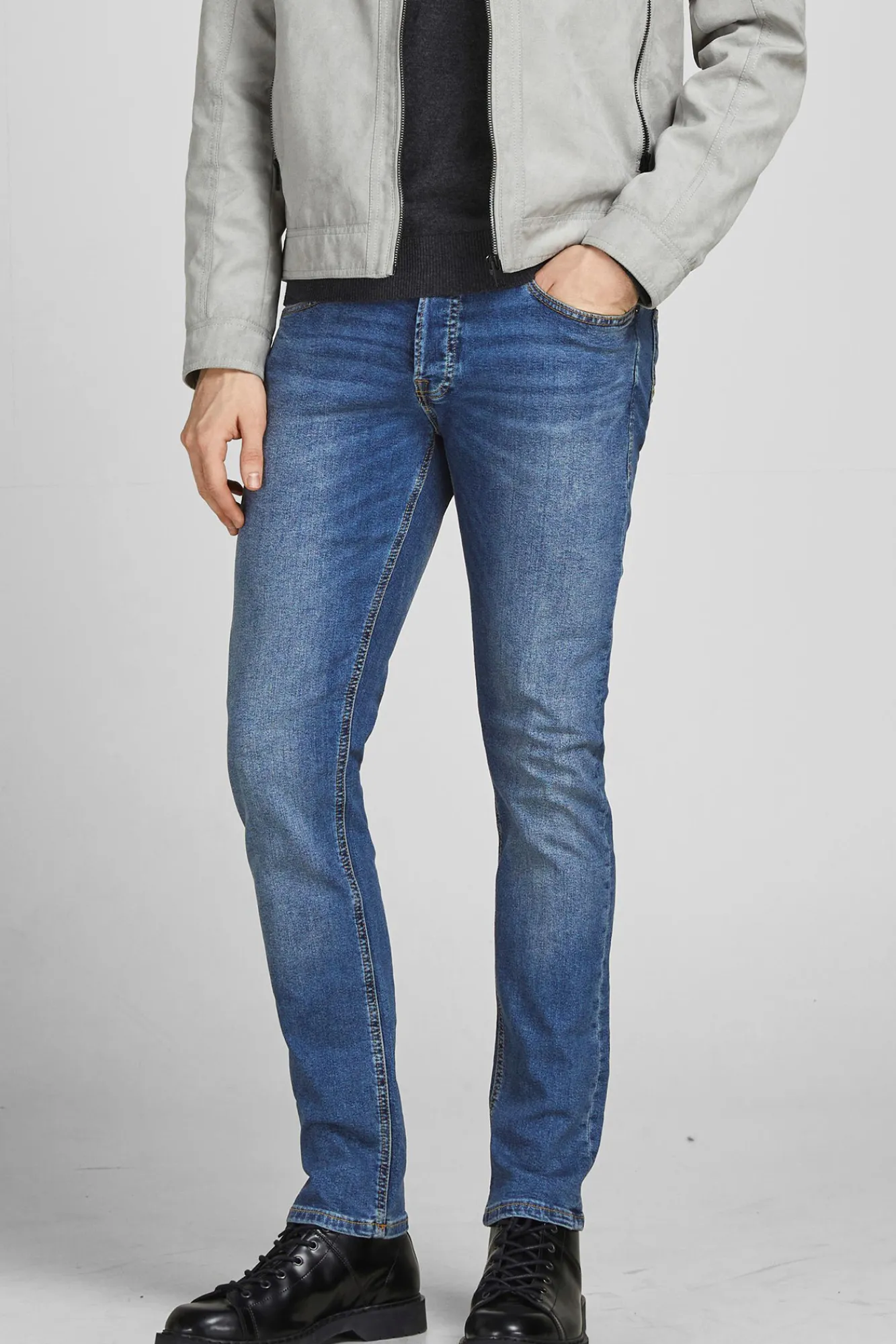 Jack & Jones Jeans Slim Fit Azul Medio Clearance