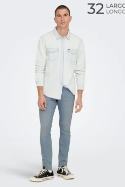 Only & Sons Jeans Slim Fit Azul Claro Discount