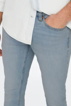 Only & Sons Jeans Slim Fit Azul Claro Discount