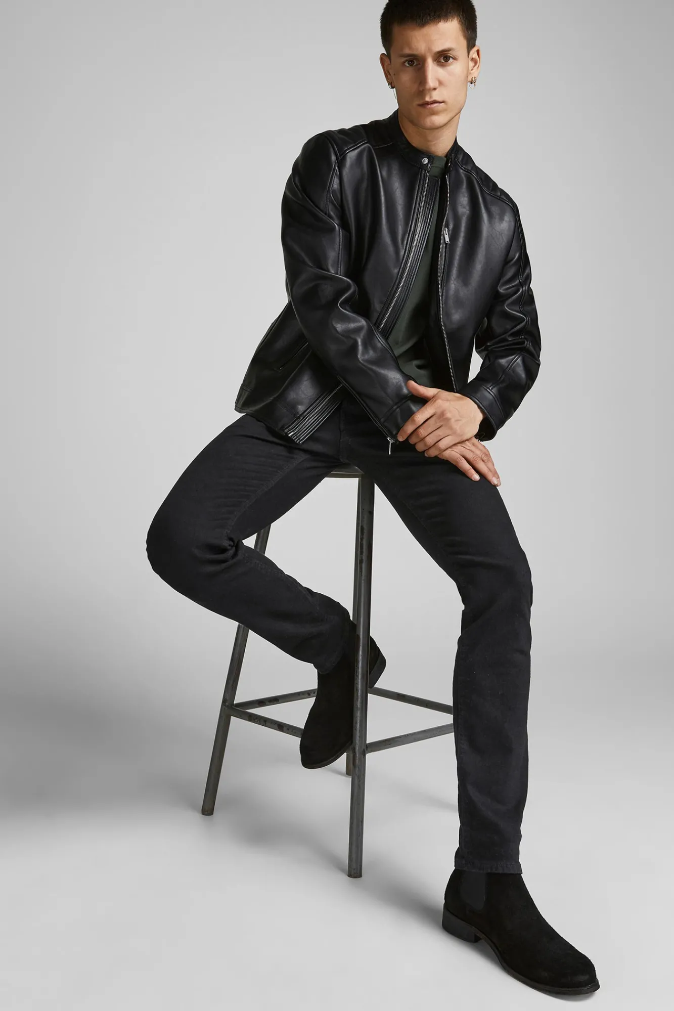 Jack & Jones Jeans Slim Fit Glenn Original Negro Best